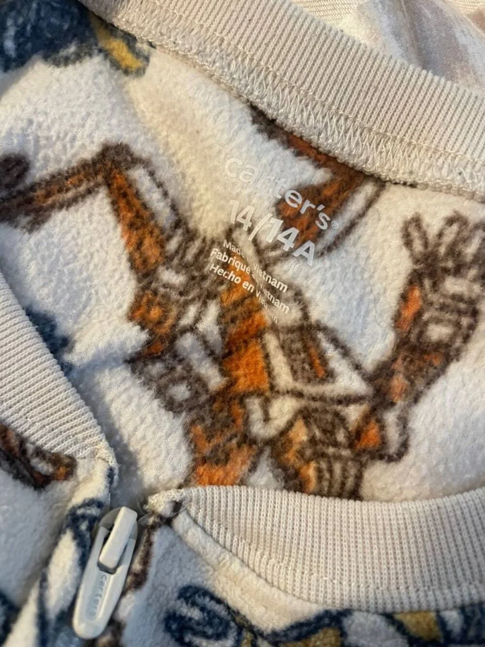 Super Cozy Carter's Boys 14 Robot Print Full-Zip Footie Pajama - Perfect for Kid